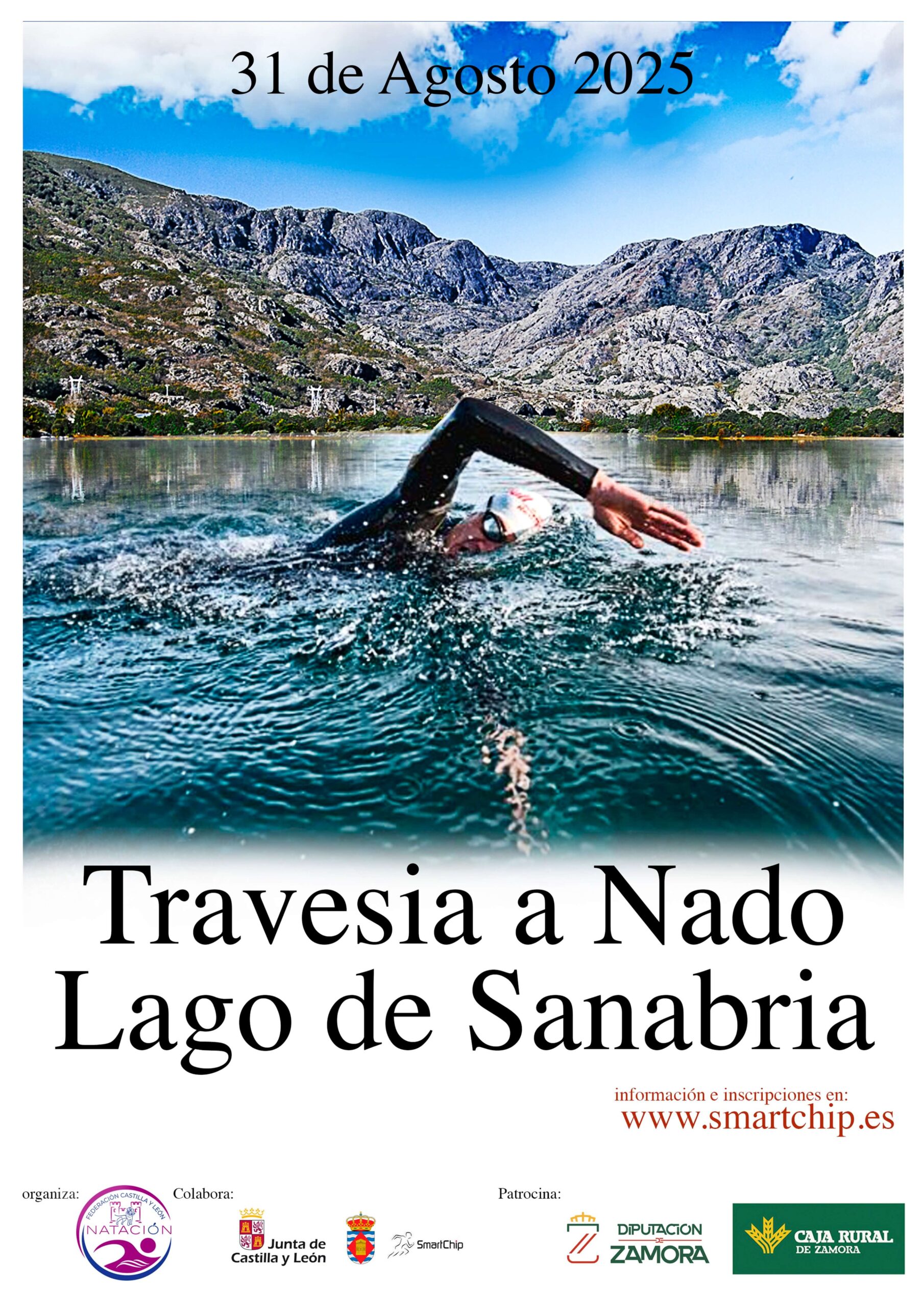 31, domingo. Travesía a nado del Lago de Sanabria. Playa de Viquiella