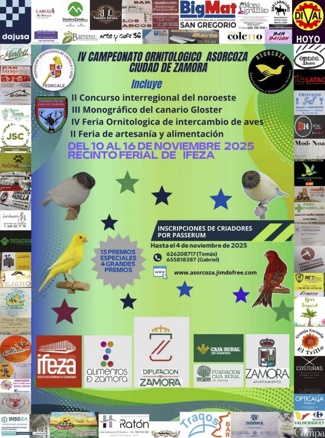 IV Campeonato Regional Ornitológico Asorcoza Ciudad de Zamora