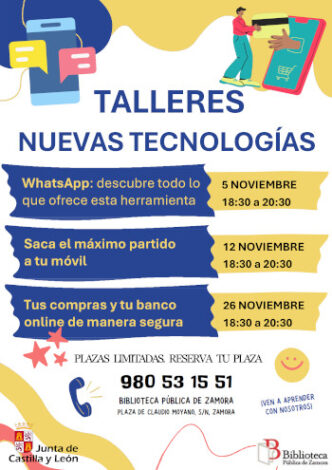 Talleres de Nuevas Tecnologías: 'Conéctate al presente: nuevas tecnologías para tu día a día'