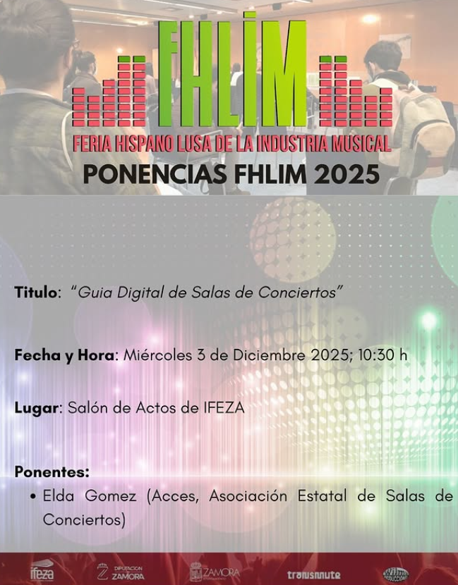 'Optimizar el sector de la contratación y las nuevas herramientas digitales para promotores y programadores'. Ponencias FHLIM.