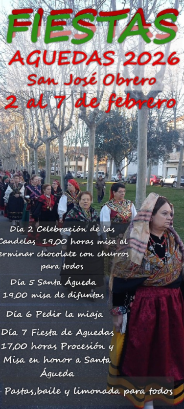 Fiestas de Santa Águeda 2026 en el barrio de San José Obrero